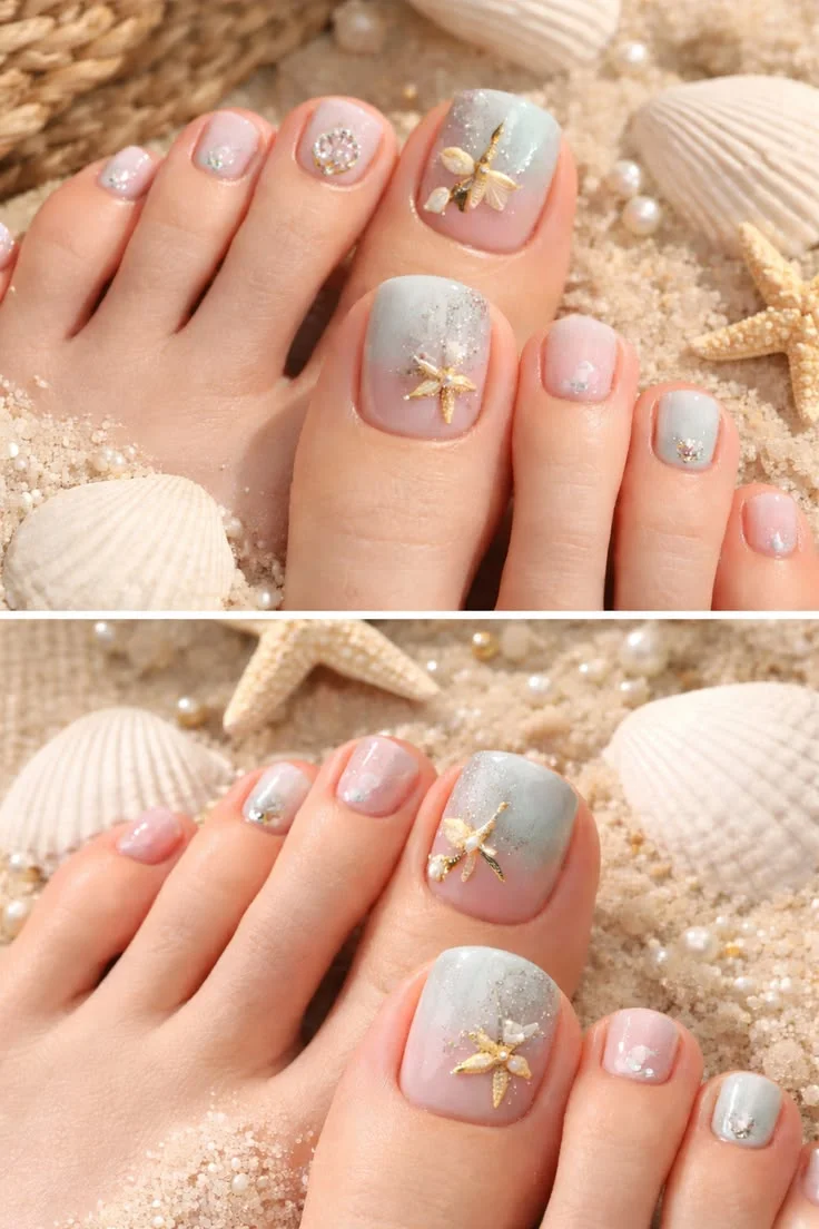mẫu nail chân đẹp
