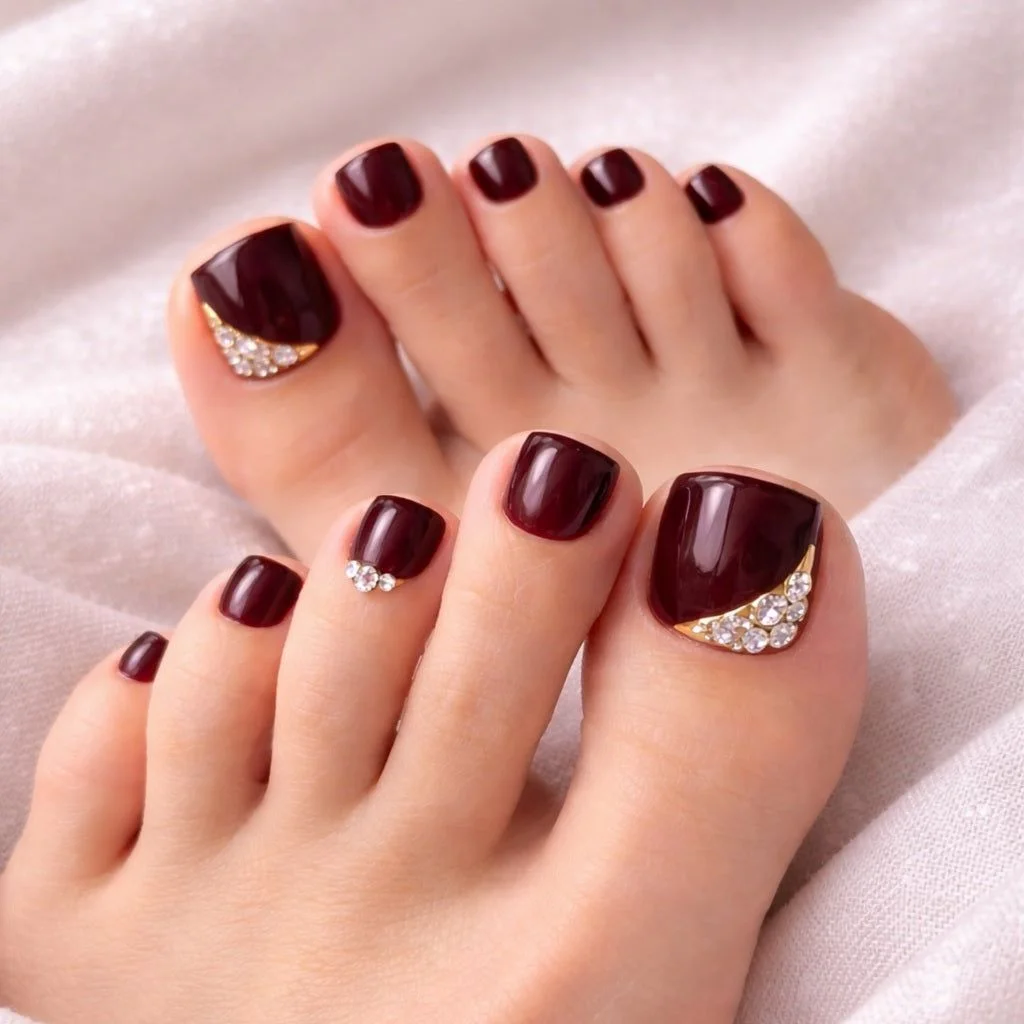 mẫu nail chân đẹp