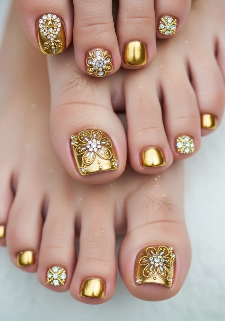 mẫu nail chân