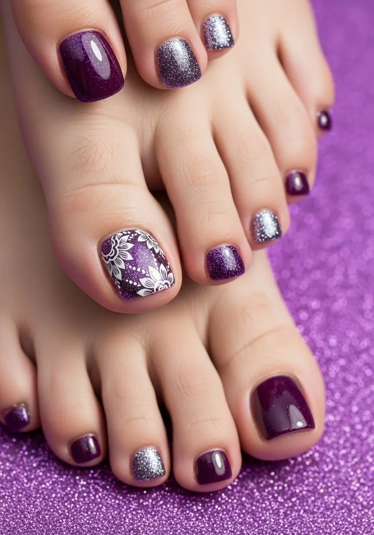 mẫu nail chân