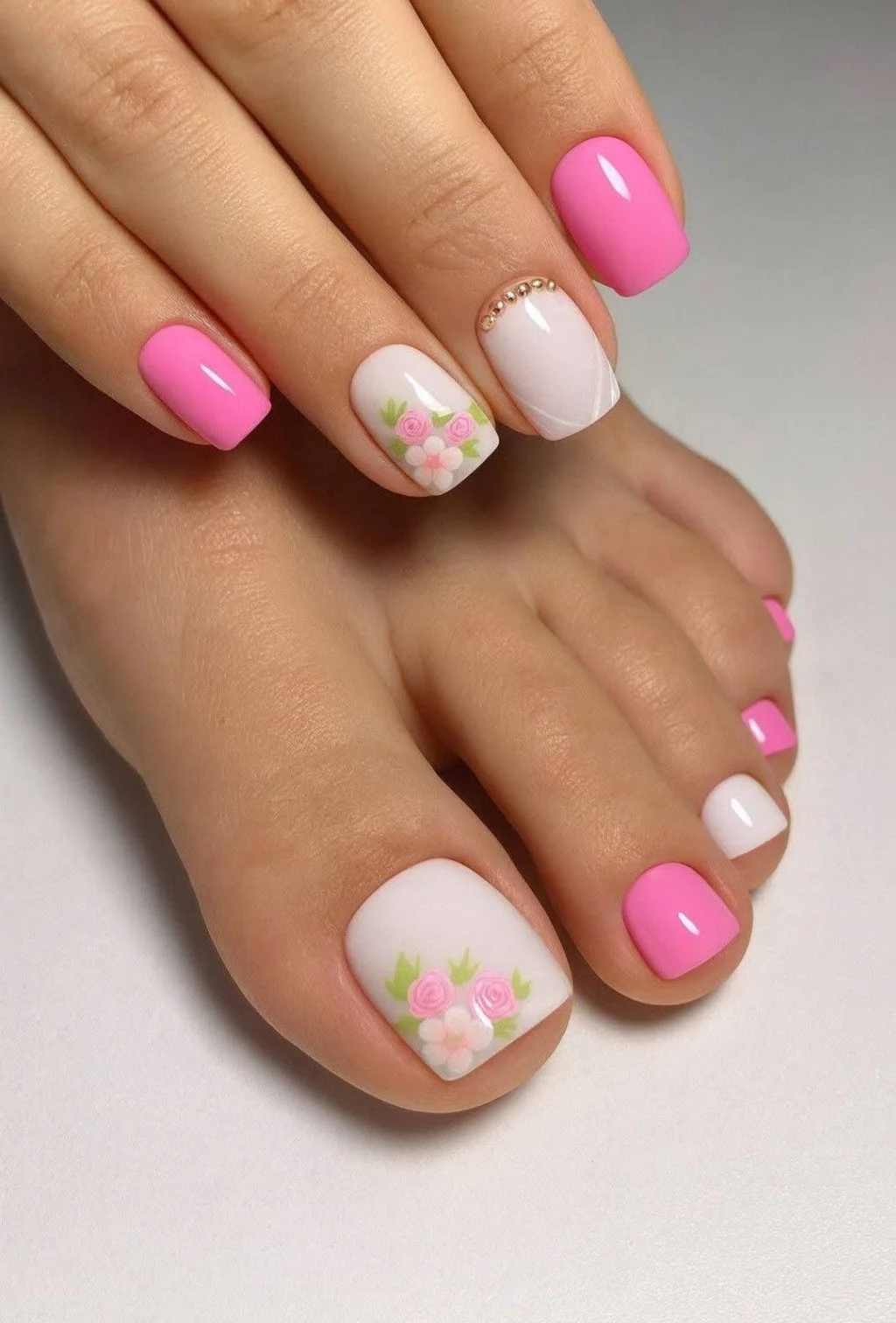 các mẫu nail chân đẹp