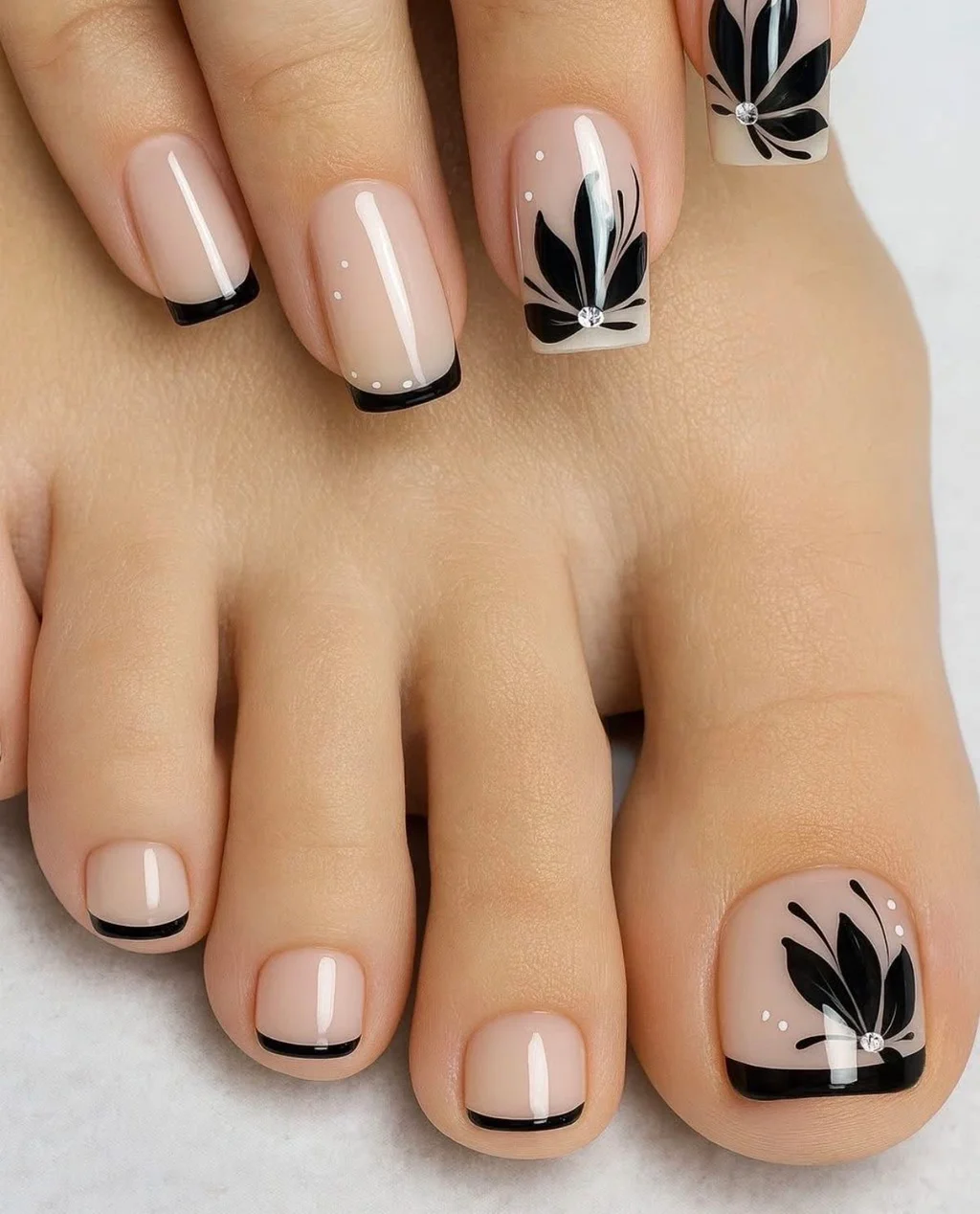 mẫu nail chân