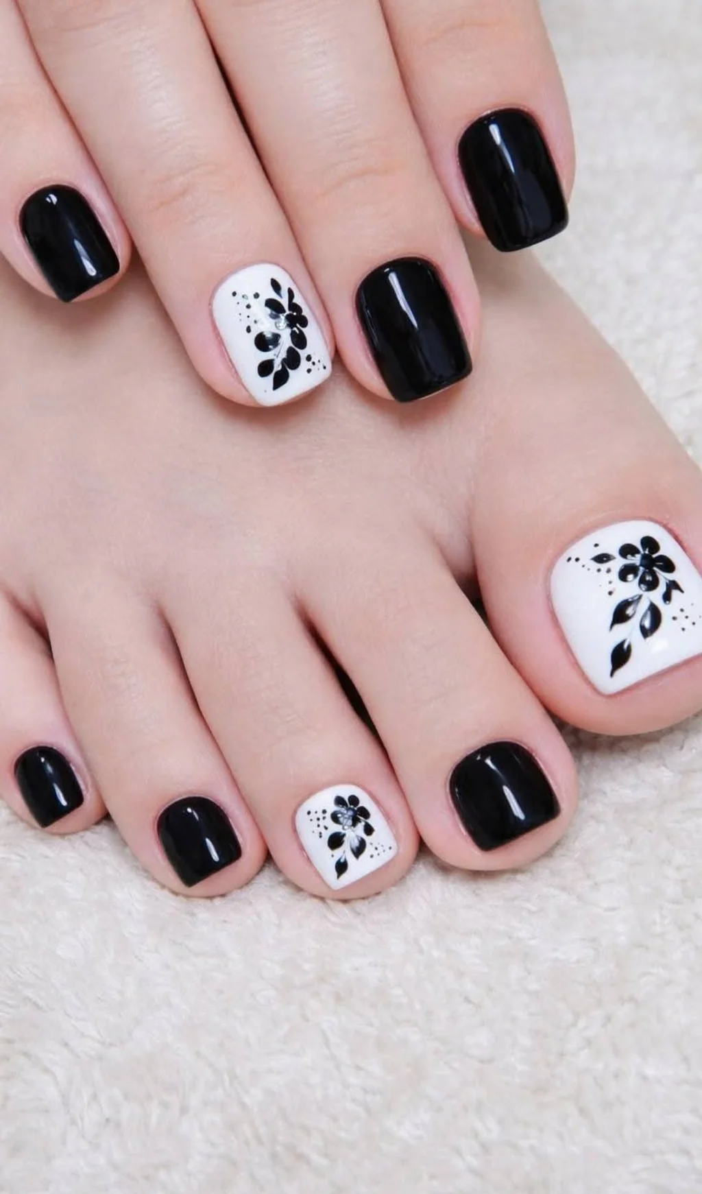 mẫu nail chân