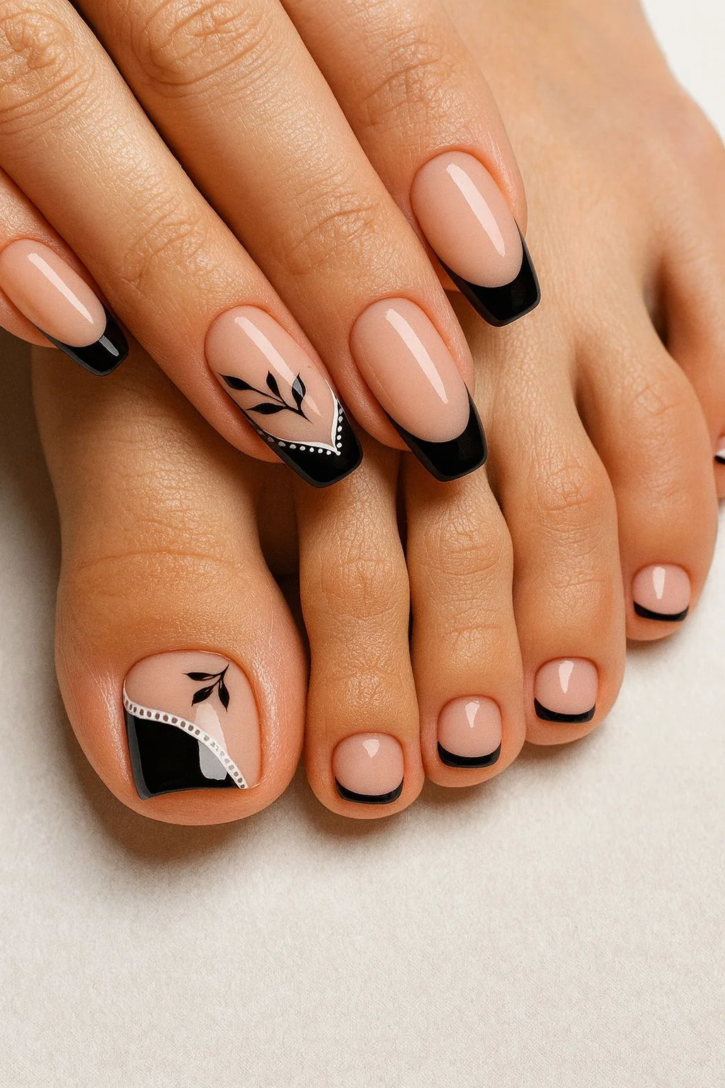 mẫu nail chân