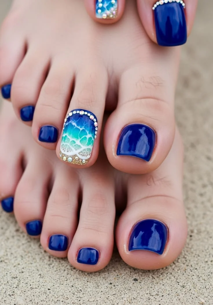 mẫu nail chân