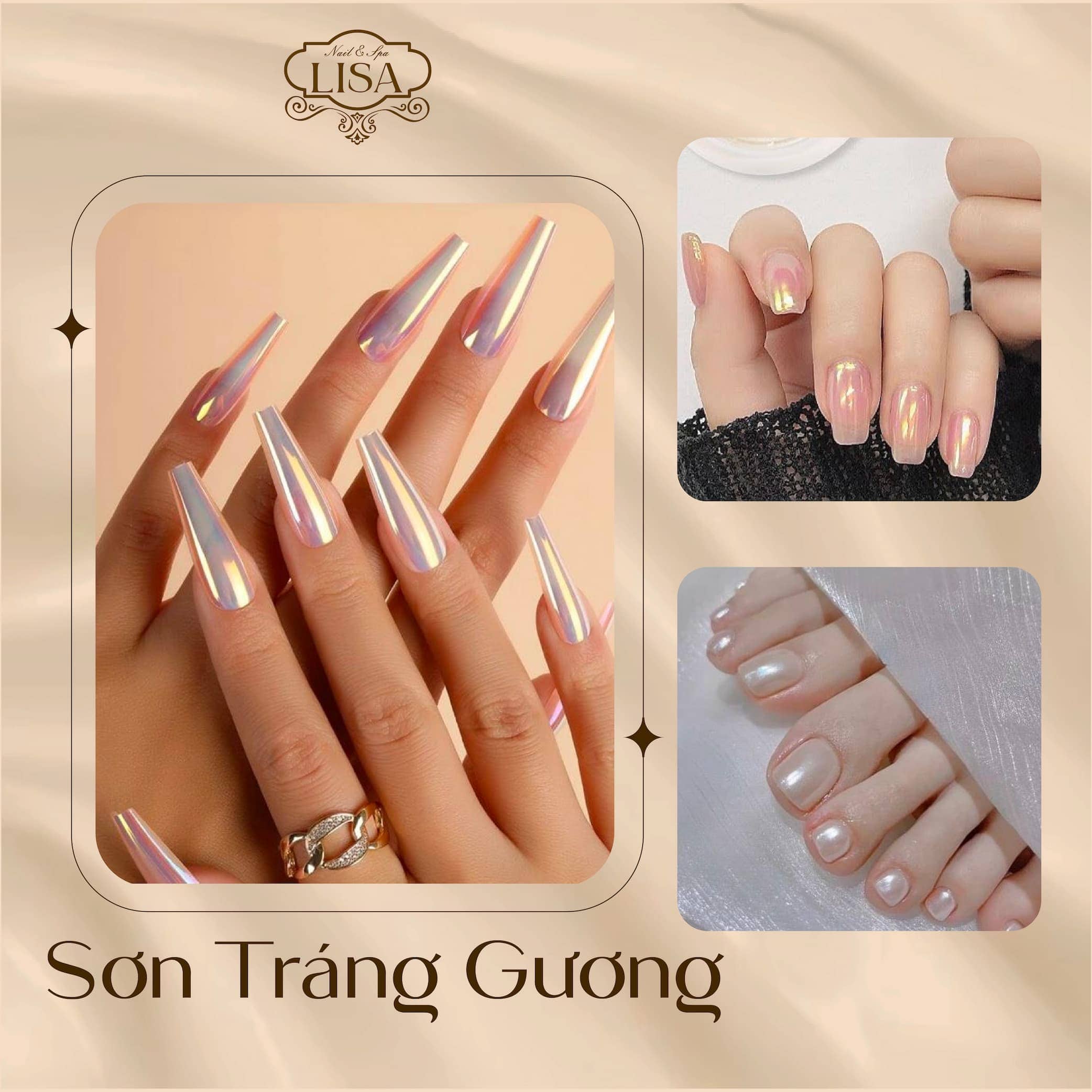 nail sơn tráng gương