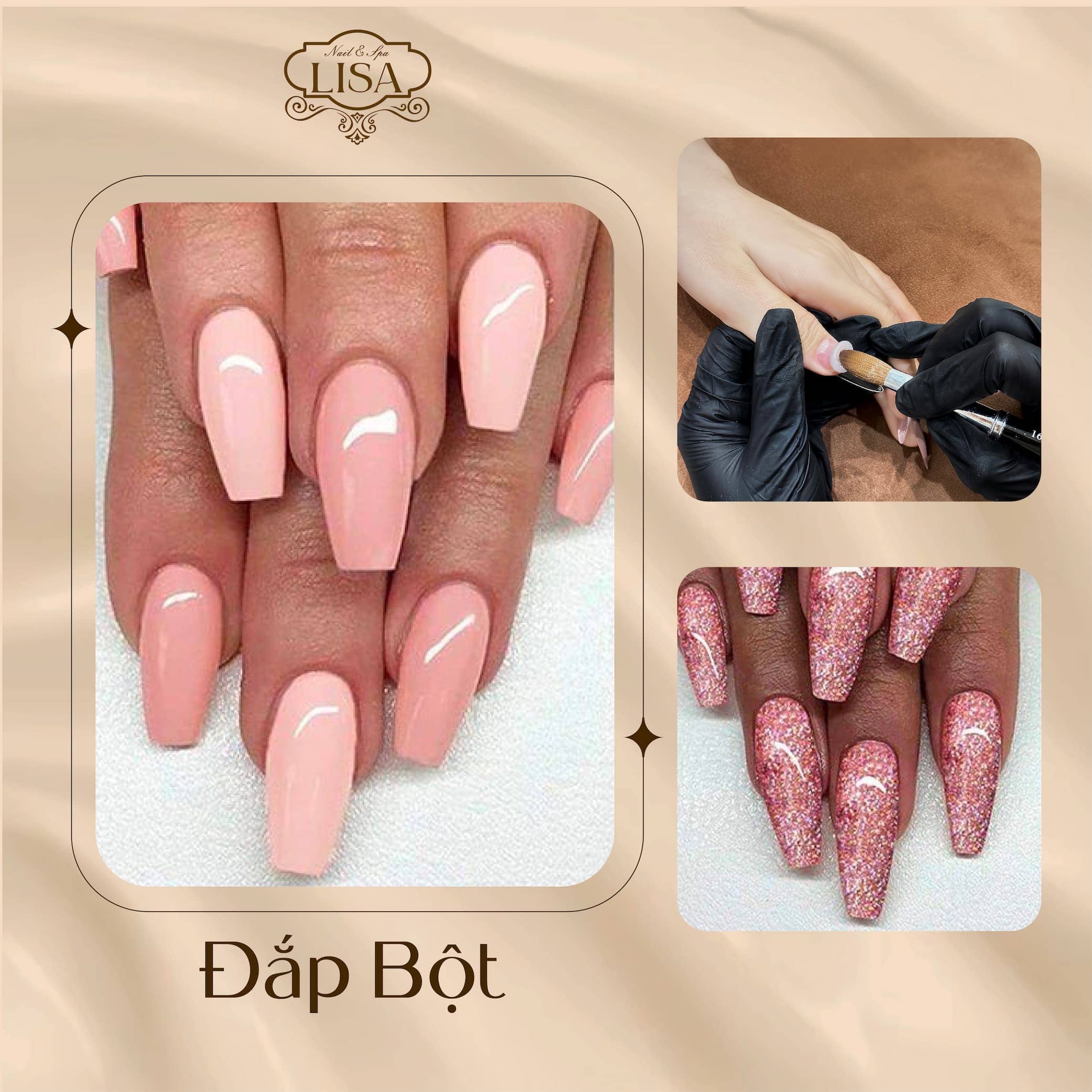 nail đắp bột